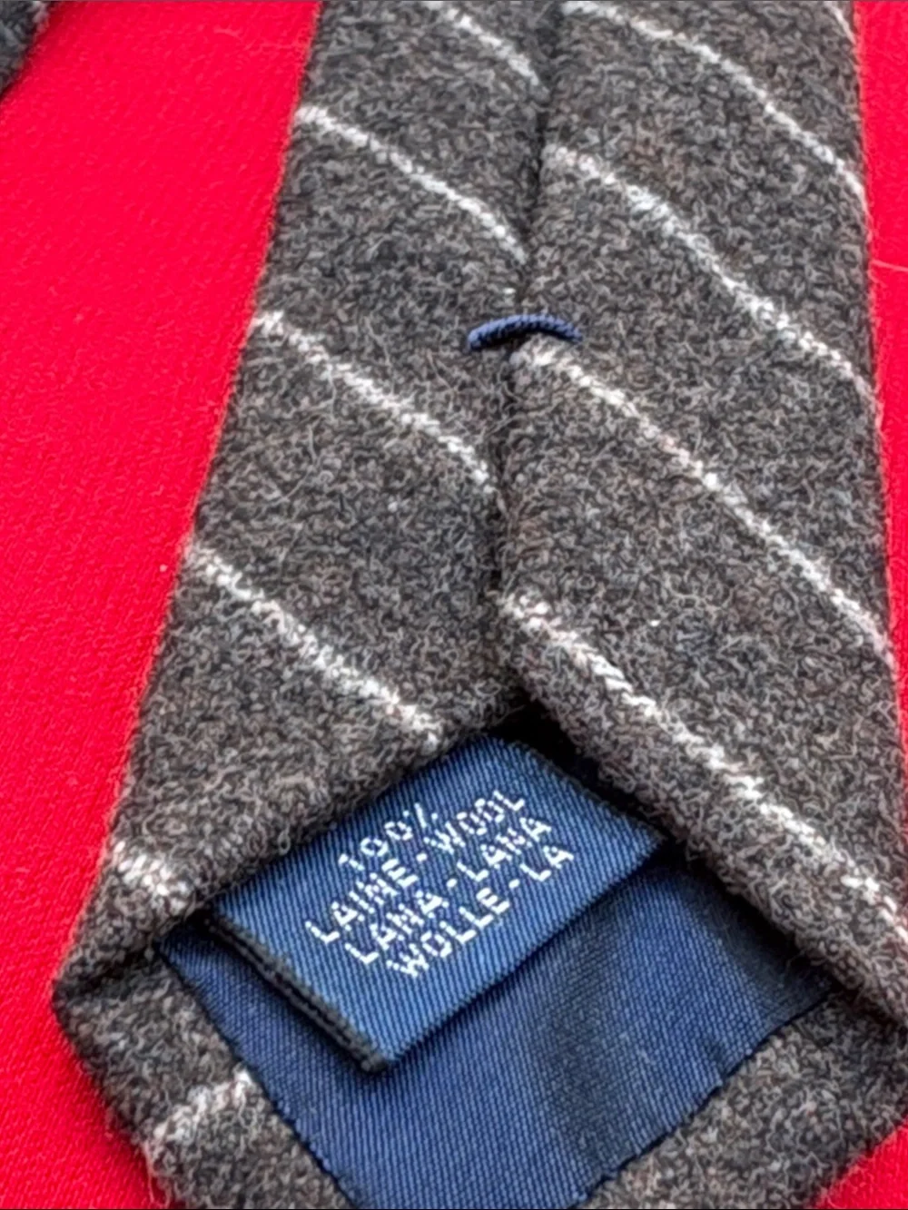 Faconnable brown wool tie!!
